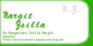 margit zsilla business card